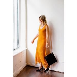 A.L.C Carolyn Dress In Deep Yellow Saffron